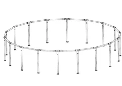 Bestway 18' X 48 Half Pool Frame Box 2 Fashion