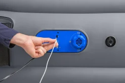 Bestway Alwayzaire Tough Guard Air Mattress Queen 20 With Built-In Dual Pump And Antimicrobial Coating Outlet