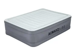 Bestway Alwayzaire Tough Guard Air Mattress Queen 20 With Built-In Dual Pump And Antimicrobial Coating Outlet