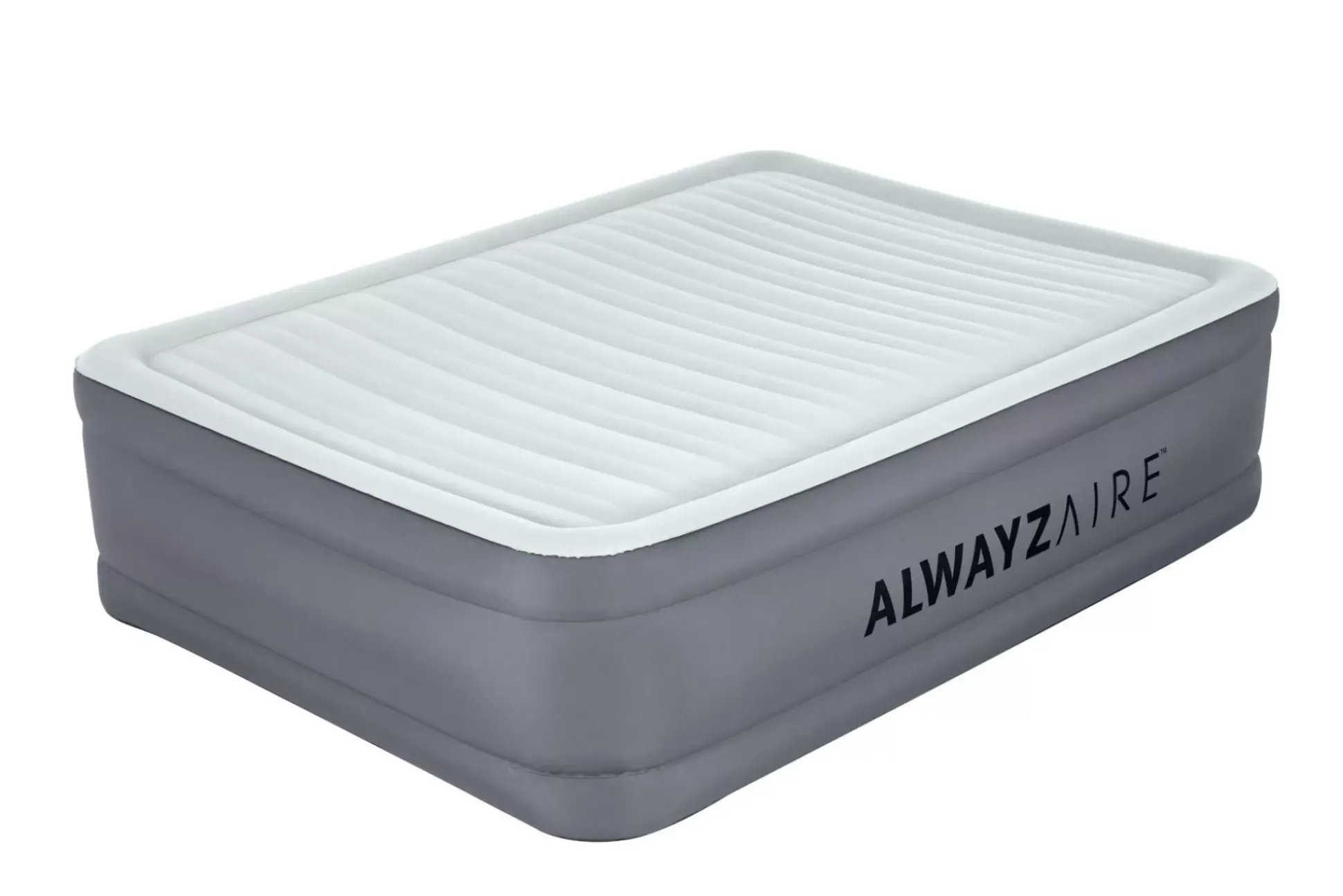 Bestway Alwayzaire Tough Guard Air Mattress Queen 20 With Built-In Dual Pump And Antimicrobial Coating Outlet