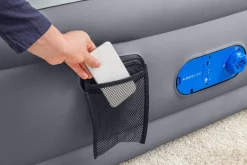 Bestway Alwayzaire Tough Guard Air Mattress Queen 20 With Built-In Dual Pump And Antimicrobial Coating Outlet