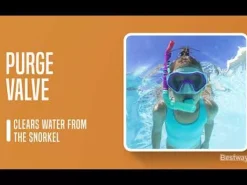 Bestway ® Crusader Youth Snorkel Set With Fins, Pink Ages 7+ Online