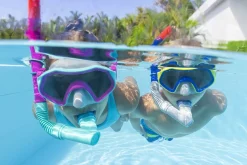 Bestway ® Crusader Youth Snorkel Set With Fins, Pink Ages 7+ Online