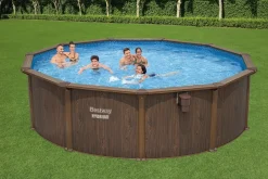 Bestway Hydrium Steel Wall Above Ground Pool Set Round 16' X 52 Hot
