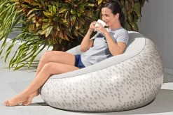 Bestway Inflate-A-Chair Inflatable Chair, Cream Store