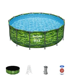Bestway Steel Pro Max 14' X 48 Above Ground Pool Set Round Fashion