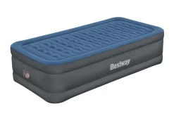 Bestway Tough Guard Air Mattress Twin 18 With Built-In Ac Pump And Antimicrobial Coating Cheap