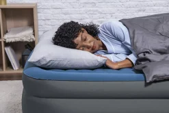 Bestway Tough Guard Air Mattress Twin 18 With Built-In Ac Pump And Antimicrobial Coating Cheap