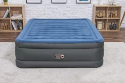 Bestway Tough Guard Air Mattress Queen 18 With Built-In Ac Pump And Antimicrobial Coating Shop