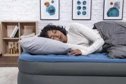 Bestway Tough Guard Air Mattress Queen 18 With Built-In Ac Pump And Antimicrobial Coating Shop