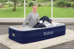 Bestway Tritech Air Mattress Twin 15 With Built-In Ac Pump Included And Antimicrobial Coating Sale