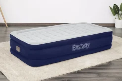 Bestway Tritech Air Mattress Twin 15 With Built-In Ac Pump Included And Antimicrobial Coating Sale