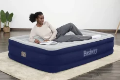 Bestway Tritech Air Mattress Full 15 With Built-In Ac Pump Included And Antimicrobial Coating Cheap