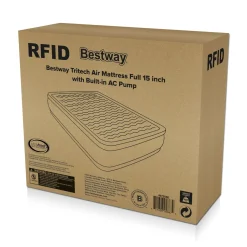 Bestway Tritech Air Mattress Full 15 With Built-In Ac Pump Included And Antimicrobial Coating Cheap