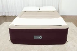 Bestway Tritech Fashion Flock Air Mattress Queen 20" With Built-In Ac Pump And Antimicrobial Coating Online