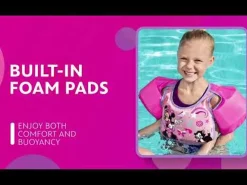 Bestway Disney Junior Minnie Mouse Pink Swim Training Vest With Armbands Best