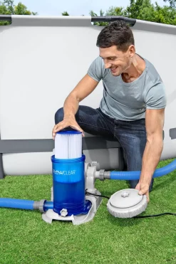 Bestway Flowclear 2,500 Gal. Transparent Filter Pump Online