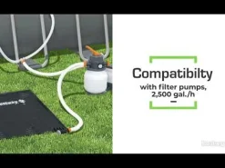 Bestway Flowclear 43'' X 67 Solar Powered Rectangular Pool Heating Pad For Above Ground Pools New