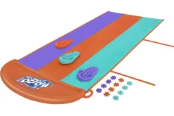 Bestway H2Ogo! 16' Triple Water Slide With Sponge Soakers Toys And Three Riders Outlet