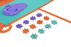 Bestway H2Ogo! 16' Triple Water Slide With Sponge Soakers Toys And Three Riders Outlet