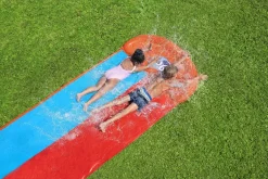 Bestway H2Ogo! Child Double Lane Water Slide With Tsunami Splash Ramp 16' Flash Sale