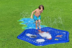 Bestway H2Ogo! Cosmic Adventure Kids Sprinkler Splash Pad And Inflatable Water Slide Cheap