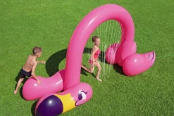 Bestway H2Ogo! Jumbo Pink Flamingo Inflatable Child Stationary Sprinkler Arch Flash Sale