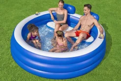 Bestway H2Ogo! Splash Paradise 7'7 X 7'2 X 31 Inflatable Family Pool Store