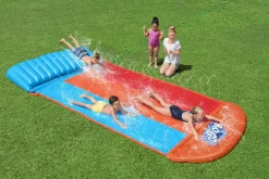 Bestway H2Ogo! Triple Water Slide With Tsunami Splash Ramp 16' Outlet