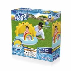 Bestway Play Day Sun Shaded Round Inflatable Baby Pool 39 X 29 Best Sale