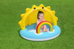 Bestway Play Day Sun Shaded Round Inflatable Baby Pool 39 X 29 Best Sale